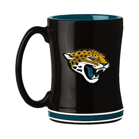 Logo Brands Jacksonville Jaguars 14oz Relief Mug 615-C14RM